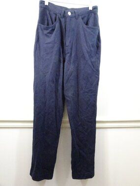 J.Crew Navy Blue Cotton Knit Pants Size S 4-Pocket Jeans Style Vintage